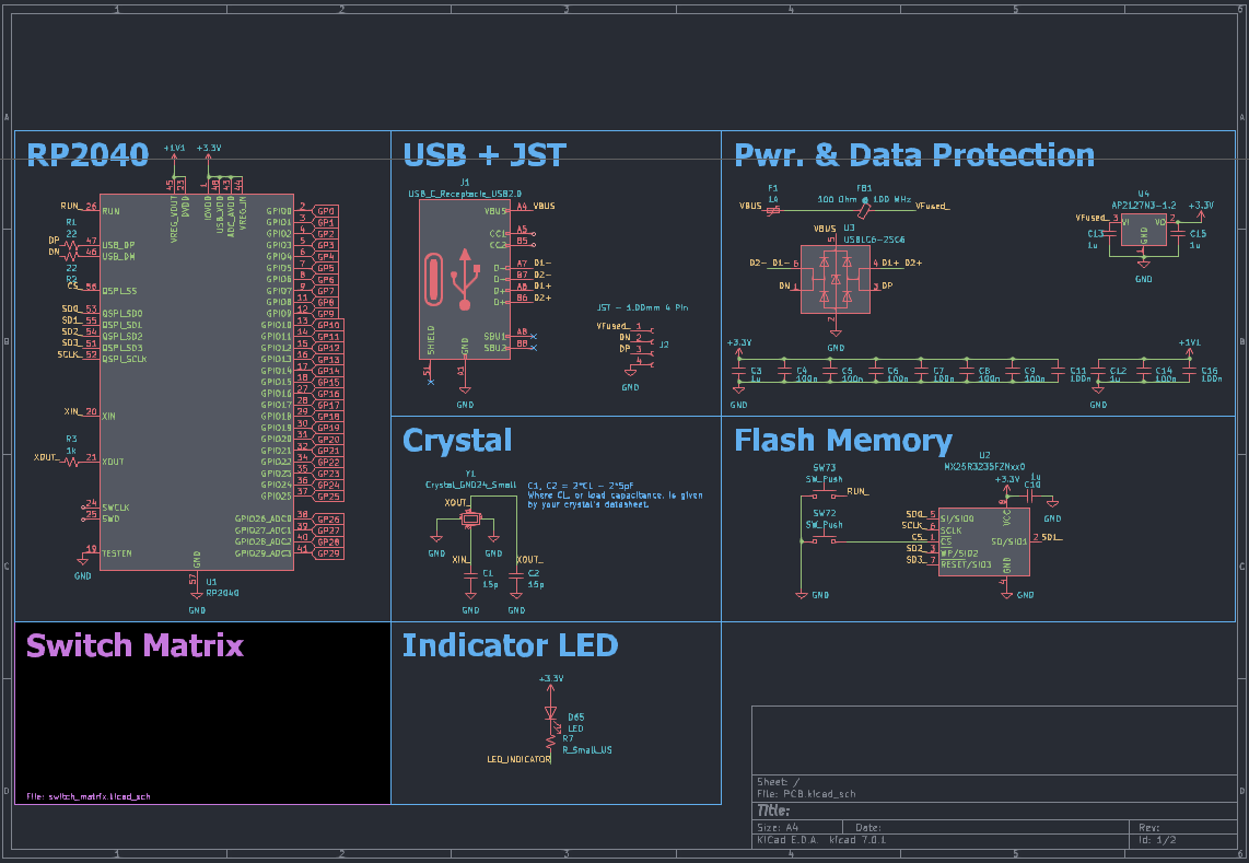 Keyboard Design Part 6 OnBoard MCU Schematic Capture